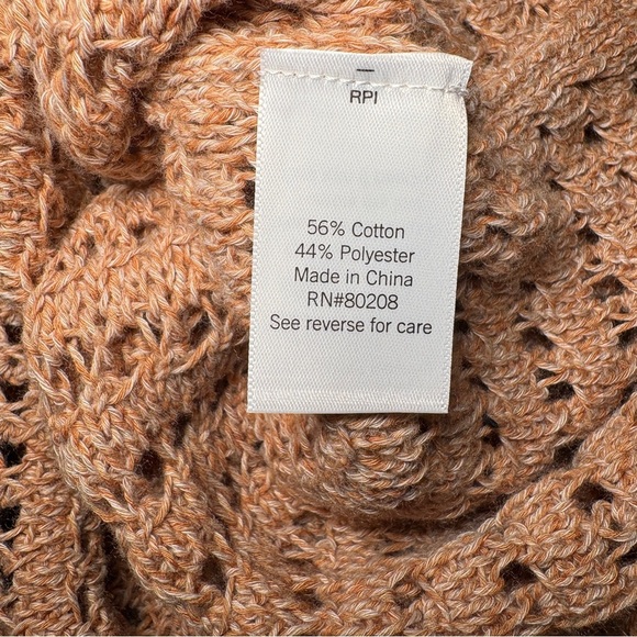 Nine West Tan Crochet Knit Midi Skirt Women’s Large layering NWT - Picture 6 of 8